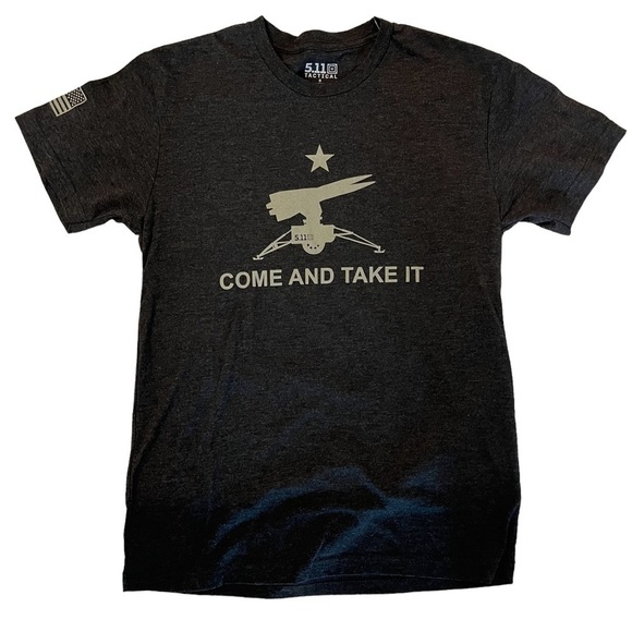5.11 Tactical Tee Shirt Come And Take It Small Black NWT - Picture 1 of 7